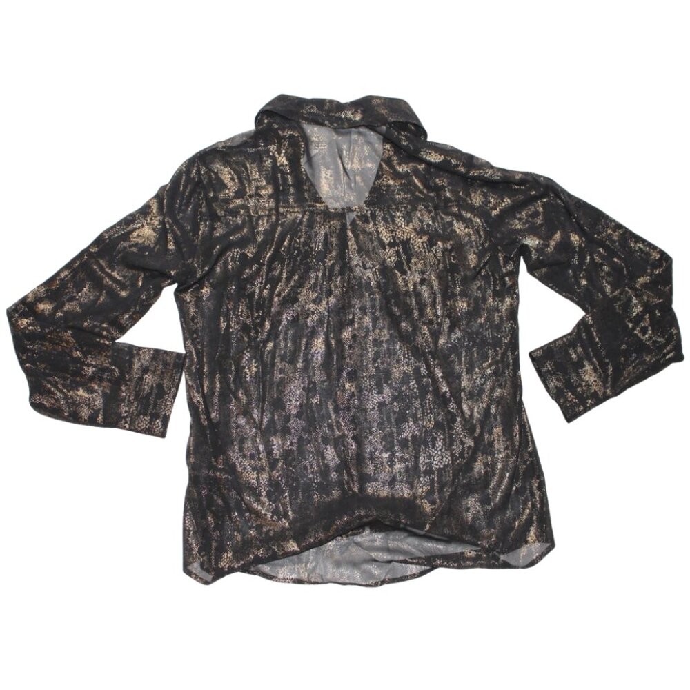 Express Women's Long Sleeve Button-up Black Shirt NWT Size M